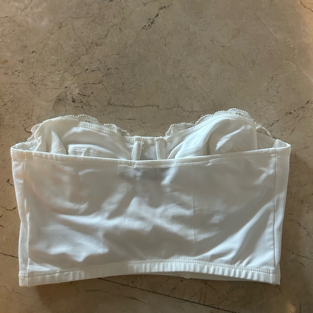 adika white tube top (lace) never used